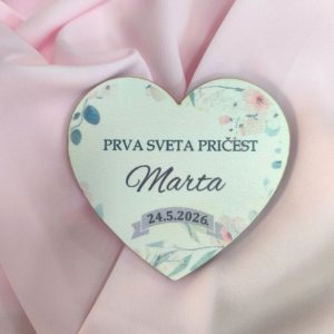 Magnet za Prvu svetu pričest- Cvjetno srce